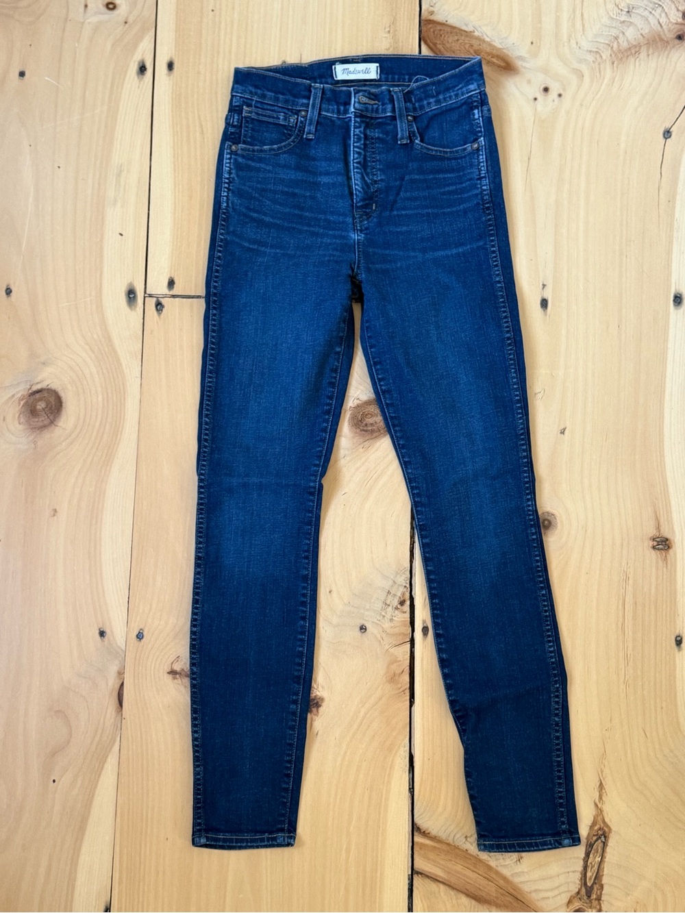 Madewell Skinny Jeans in Deep Indigo Wash